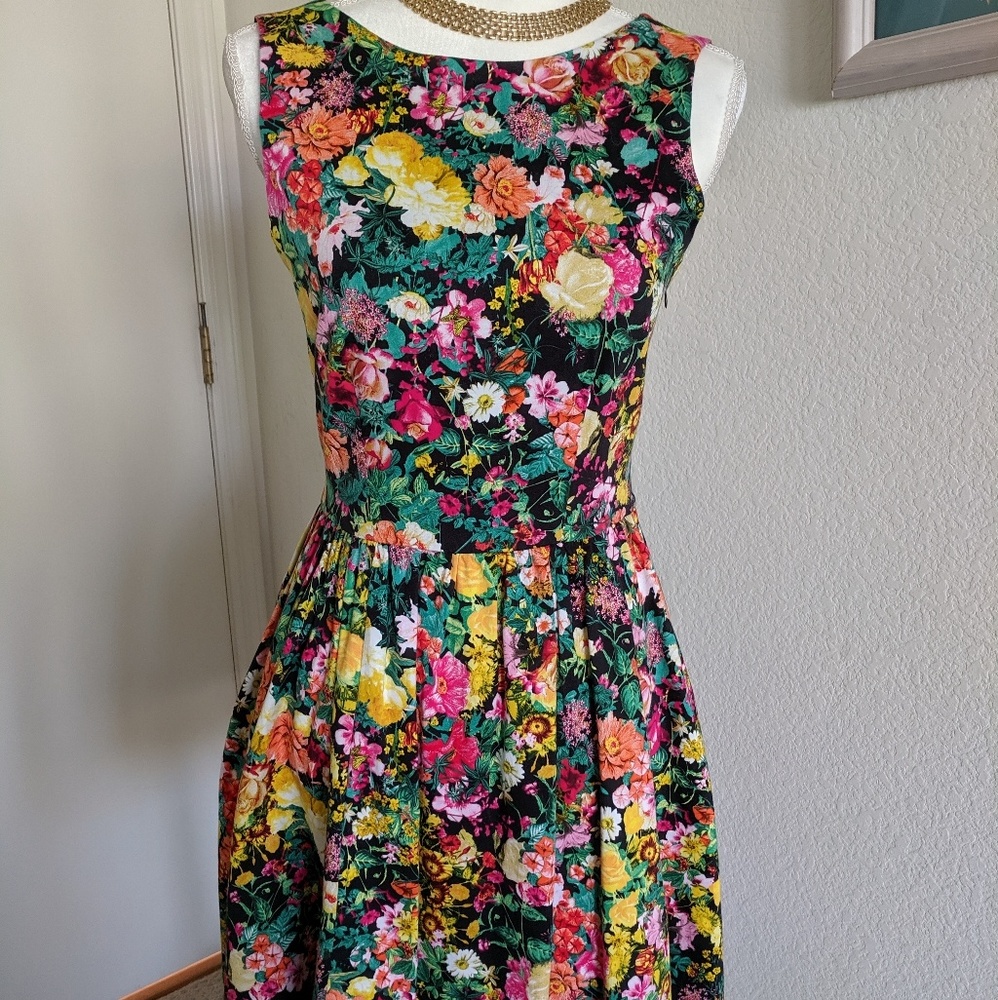Zara Basic Floral Mini Dress